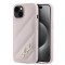 Husa pentru Apple iPhone 15, Karl Lagerfeld, Diagonal Quilted Script, Roz