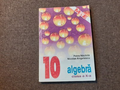 Algebra clasa a X-a - Petre Nachila, Nicolae Angelescu foto