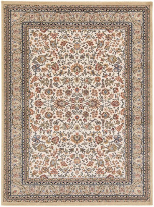 Covor Belgian Premium Model Kasmar 8746, 684, Marime 80 x 150 cm, Bej, Inaltime Fir 9 mm, Antialergic, Polipropilena, Living, Dormitor