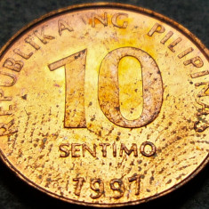 Moneda exotica 10 SENTIMO - FILIPINE, anul 1997 *cod 674 E = A.UNC PATINA