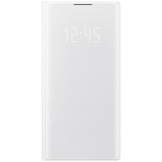 Husa Samsung Galaxy Note 10 N970 / Samsung Galaxy Note 10 5G N971, LED View Cover, Alba EF-NN970PWEGWW