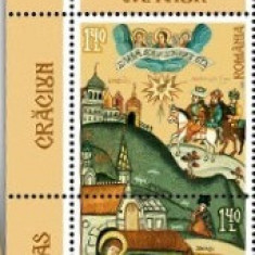 ROMANIA 2022 CRACIUN Serie 2 timbre cu vinieta LP.2395 MNH**