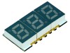 Afișaj LED 7 segmente 10mm 0,28 Nr.car: 3 roșie 2&divide;10mcd