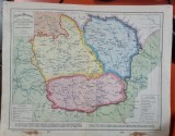 Harta Tarile Romane si Principatul Transilvaniei intre 1595-1632, tiparita la Institutul Cartografic Unirea Brasov / de Prof N. A. Constantinescu