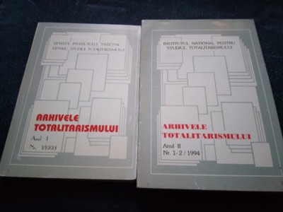 ARHIVELE TOTALITARISMULUI NR 1 NR 1 2 1994 2 VOL foto