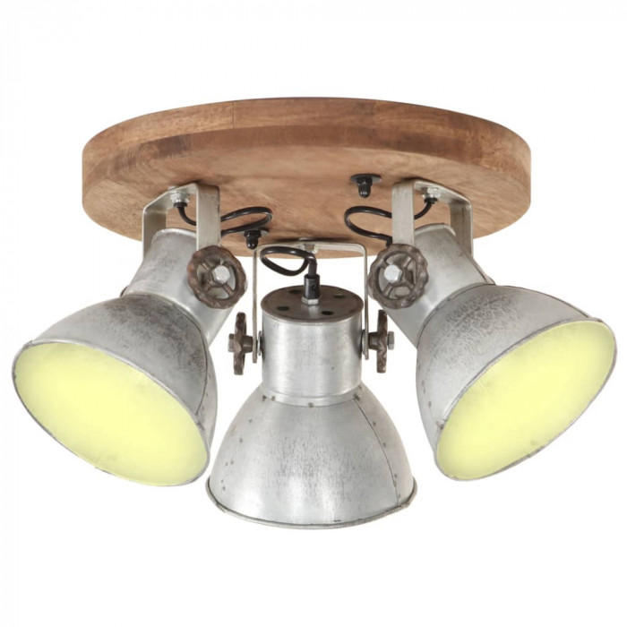 Lampa de tavan industriala, argintiu, 25 W, 42 x 27 cm, E27 GartenMobel Dekor