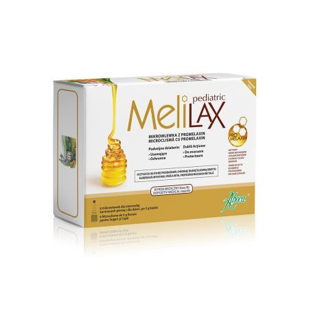 Melilax Microclisme Cu Propolis Pediatric, 6 Bucati, Aboca