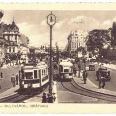 147 - BUCURESTI, Bratianu Ave. Romania - old postcard - used - 1935