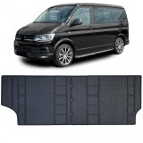Covor de cauciuc premium 2 piese pentru randul 2 spate, potrivit pentru VW T5 T6 T6.1 Performance AutoTuning