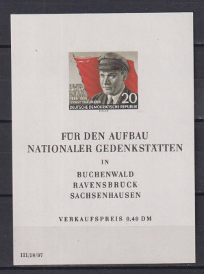 DDR 1956 BL.14 MNH foto