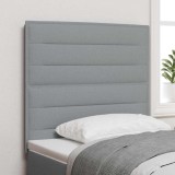 Cumpara ieftin Tablie LED cu benzi LED cu headboard Gri deschis 90 cm tesatura