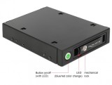 Rack mobil 3.5&quot; pentru 1 x 2.5&quot; U.2 NVMe SSD sau HDD/SSD SATA/SAS, Delock 47232