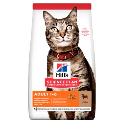 Hrana uscata pentru pisici Hills SP Feline Adult cu Miel si Orez, 3 kg foto