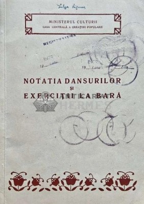 Notatia dansurilor si exercitii la bara - 1956 (AP60) foto