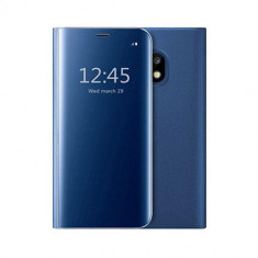 Husa Telefon Flip Book Clear View Samsung Galaxy J7 2017 j730 Dark Blue