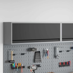 Cabinet pentru Unelte negru și gri 100 x 25 x 35 cm