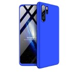 Cumpara ieftin Husa protectie 360 fata + spate + folie silicon Huawei P30 Pro , Albastru, Fara snur, Plastic