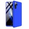 Husa protectie 360 fata + spate + folie silicon Huawei P30 Pro , Albastru
