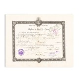 Dumitru D. Roșca, Dipl&ocirc;me de Licenci&eacute; es Lettres, 1922