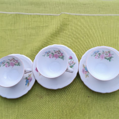 Portelan Marie Luise Seltman Weiden Germany, lot de 3cesti de cafea