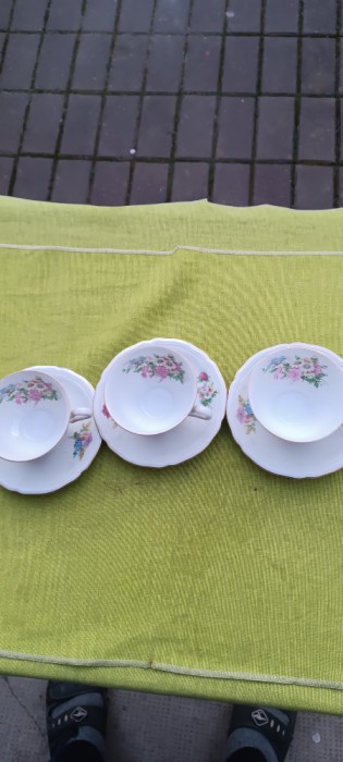 Portelan Marie Luise Seltman Weiden Germany, lot de 3cesti de cafea