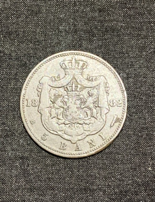 Moneda 5 bani 1882