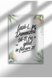 Dumnezeu sa-ti fie ghid - Unframed Romanian Religious Canvas Poster - Digital Print | A3 (29.7 x 42 cm)