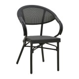 Cumpara ieftin Scaun de grădină Isaia Negru 57x57x83 cm