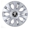 Set 4 Capace Roti Autohelix MSA&reg; potrivite jantelor de 16 inch, Compatibil Cu Peugeot, model Top Gray