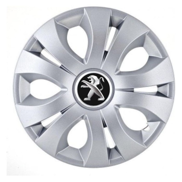 Set 4 Capace Roti Autohelix MSA&reg; potrivite jantelor de 16 inch, Compatibil Cu Peugeot, model Top Gray