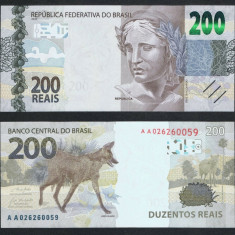 BRAZILIA █ bancnota █ 200 Reais █ 2020 █ P-258 █ UNC █ necirculata