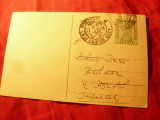 Carte Postala India - Jaipur City circulat 1958 , cu antet Firma Economica