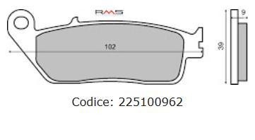 Placute frana (Sinter) Honda CBR 600 &amp;#039;95-&amp;#039;98 /CBF 600 &amp;#039;04-&amp;#039;05 Cod Produs: MX_NEW 225100962RM foto