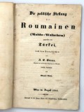 Alexandru G Golesco Golescu Die politische Stellung der Roumainen Moldo-Walachen gegenuber der Turkei 1849 Wien Eduard Wolf Walachei