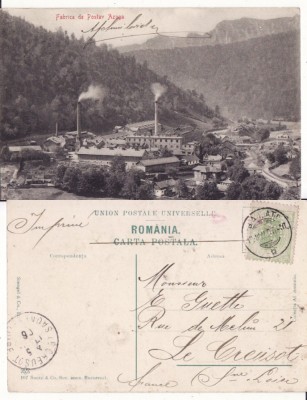 Azuga - Fabrica de postav- rara, perfin foto