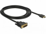 Cablu DVI-D Single Link 18+1pini la HDMI T-T 2m, Delock 85584