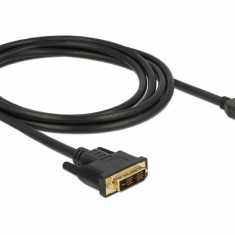 Cablu DVI-D Single Link 18+1pini la HDMI T-T 2m, Delock 85584