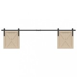 Gossi set usi glisante pentru dulap 200 cm otel carbon