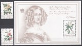 Belgia 1990 - Trandafiri - Regina Louisa-Maria, Serie + Colita, MNH