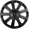 Set 4 Capace Roti Negre Evo R15 Autohelix MSA, Compatibil Mercedes, Jante Otel, Certificat ISO, Aftermarket Personalizat