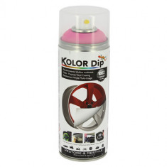 Vopsea spray cauciucata Kolor Dip 400ml - Fluor pink foto