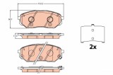 TRW GDB2195 set placute frana,frana disc