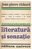 Cumpara ieftin Literatura si Senzatie - Jean-Pierre Richard, Editura Univers, Studii Literare, Critica literara, Bucuresti