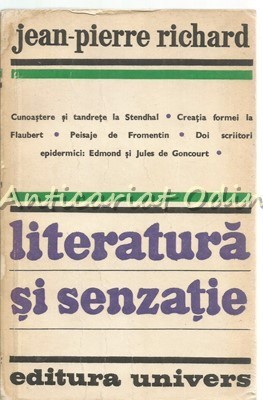 Literatura Si Senzatie - Jean-Pierre Richard foto