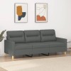 VidaXL Canapea cu 3 locuri, gri &icirc;nchis, 180 cm, material textil 359244
