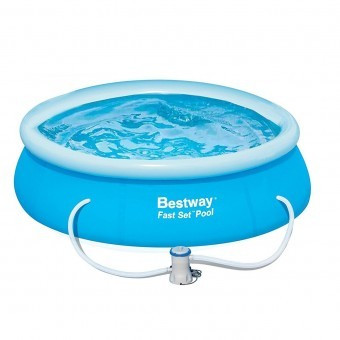 Piscina cu inel gonflabil Bestway 57274, dimensiune 3.66x0.76 m, strat Triplex PVC, pompa filtare inclusa foto