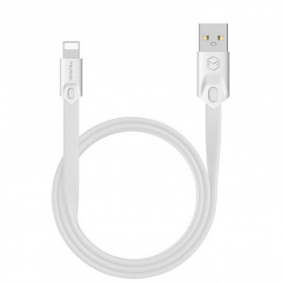 Cablu de date Mcdodo, Gorgeous Series, Apple iPhone, USB la Lightning 8-pin, 1m 2,4A CA-0313, Alb Blister foto