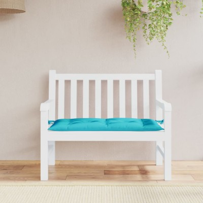 vidaXL Pernă pentru bancă de grădină, turcoaz, 110x50x7 cm, textil 361829 foto