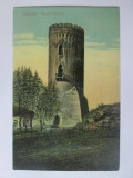 Carte postala necirculata Targoviște-Turnul Chindia cca 1910, Printata, Alb