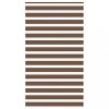Jaluzea tip zebra maro lățime țesătură 115,9 cm poliester